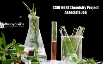 CSIR-NBRI Project Associate Job – MSc Chemistry Candidates Apply CSIR-NBRI Project Associate Job - MSc Chemistry Candidates Apply