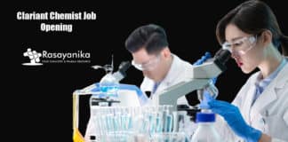 Clariant Chemist Job Opening - MSc Chemistry Candidates Apply