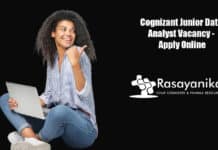 Cognizant Junior Data Analyst Vacancy - Apply Online