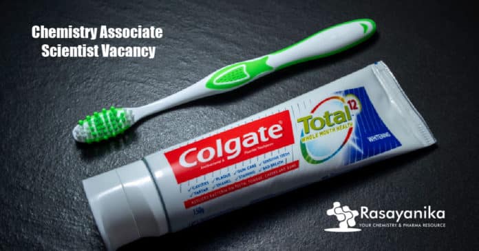 Colgate Chemistry Associate Scientist Vacancy - Apply Online