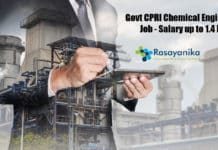 Govt CPRI Chemical Engineering Job - Salary up to 1.4 Lakh