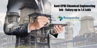 Govt CPRI Chemical Engineering Job - Salary up to 1.4 Lakh