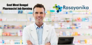 Govt West Bengal Pharmacist Job Opening - Application Details