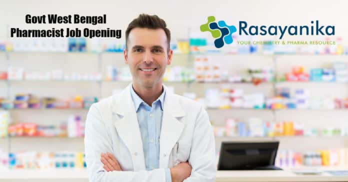 Govt West Bengal Pharmacist Job Opening - Application Details