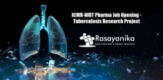 ICMR-NIRT Pharma Job Opening - Applications Invited