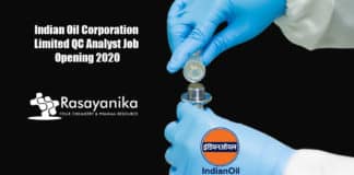 Indian Oil Corporation Limited QC Analyst Job Opening 2020