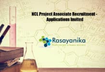 NCL Project Associate Recruitment - Applications Invited