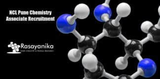 NCL Pune Chemistry Associate Recruitment - Application Details