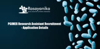 PGIMER Research Assistant Recruitment - Application Details