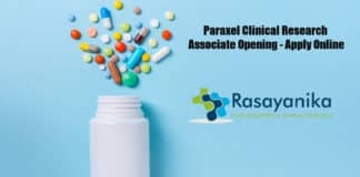 Paraxel Clinical Research Associate Opening - Apply Online