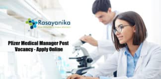 Pfizer Medical Manager Post Vacancy - Apply Online