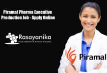 Piramal Pharma Executive Production Job - Apply Online