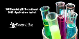 SNU Chemistry JRF Recruitment 2020 - Applications Invited