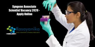 Syngene Associate Scientist Vacancy 2020 - Apply Online