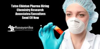 Tatva Chintan Pharma Hiring Chemistry Research Associates/Executives—Send CV Now