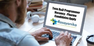 Teva R&D Programmer Vacancy - Pharma Candidates Apply