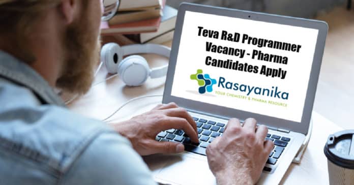 Teva R&D Programmer Vacancy - Pharma Candidates Apply