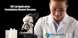 UPL Ltd Application Formulation Chemist Vacancy - Apply