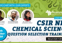 CSIR Chemical Science Question