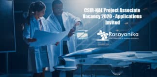 CSIR-NAL Project Associate Vacancy 2020 - Applications Invited