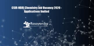 CSIR-NBRI Chemistry Job Vacancy 2020 - Applications Invited