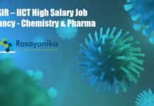 CSIR – IICT High Salary Job Vacancy - Chemistry & Pharma