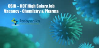 CSIR – IICT High Salary Job Vacancy - Chemistry & Pharma