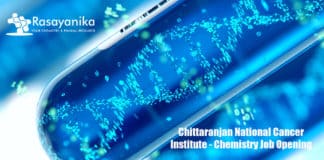 Chittaranjan National Cancer Institute - Chemistry Job Opening