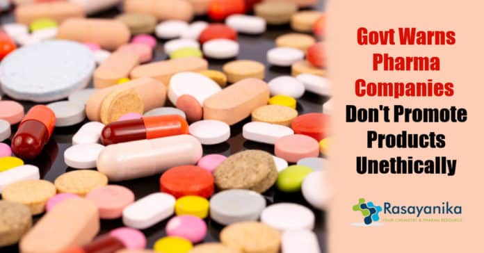 Govt warns pharma companies