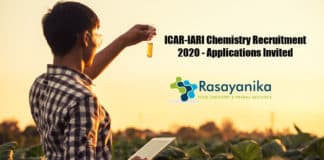 ICAR-IARI Chemistry Recruitment 2020 - Applications Invited