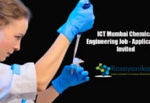 ICT Mumbai Chemical Engineering Job - Applications Invited