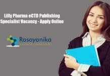 Lilly Pharma eCTD Publishing Specialist Vacancy - Apply Online