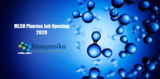 MLSU Pharma Job Opening 2020 - Applications Invited