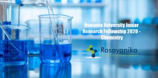 Osmania University Junior Research Fellowship 2020 - Chemistry