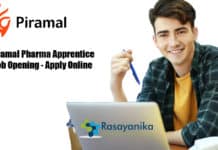 Piramal Pharma Apprentice Job Opening - Apply Online