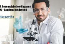 SASTRA Research Fellow Vacancy 2020 - Applications Invited