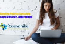 Syngene Pharma Associate Trainee Vacancy - Apply Online