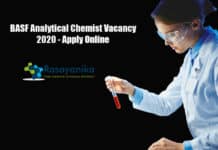 BASF Analytical Chemist Vacancy 2020 - Apply Online