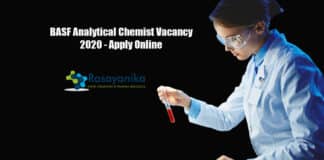 BASF Analytical Chemist Vacancy 2020 - Apply Online