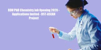 BDU PhD Chemistry Job Opening 2020 - Applications Invited