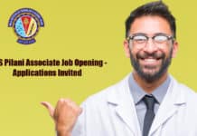 BITS Pilani Associate Job Opening - Applications Invited