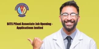BITS Pilani Associate Job Opening - Applications Invited