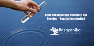 CSIR-NIO Chemistry Associate Job Opening – Applications Invited
