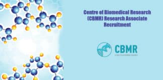 Centre of Biomedical Research (CBMR) Research Associate Recruitment