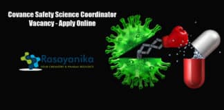 Covance Safety Science Coordinator Vacancy - Apply Online