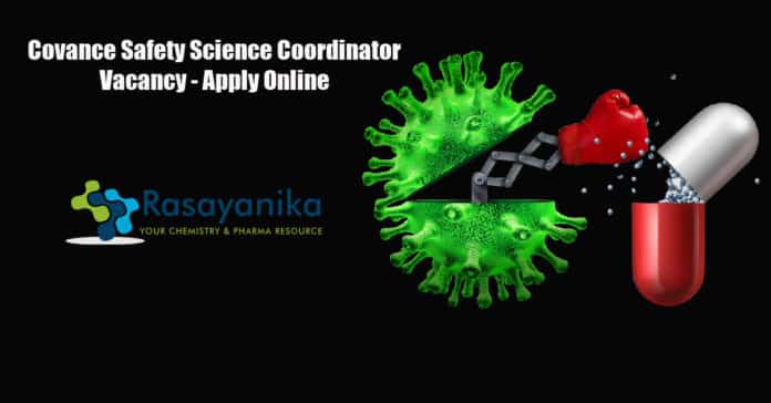 Covance Safety Science Coordinator Vacancy - Apply Online