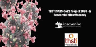 THSTI SARS-CoV2 Project 2020 - Jr Research Fellow Vacancy