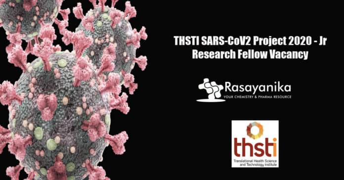 THSTI SARS-CoV2 Project 2020 - Jr Research Fellow Vacancy