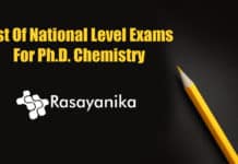 PhD Chemistry National Exams