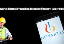 Novartis Pharma Production Executive Vacancy - Apply Online